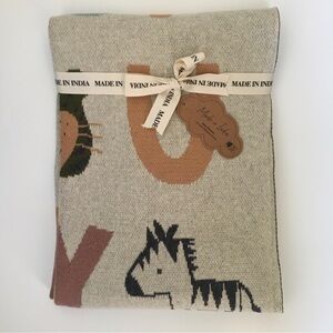 NEW Baby Blanket Animals & Alphabet Letters Theme Baby Gift | Made in India